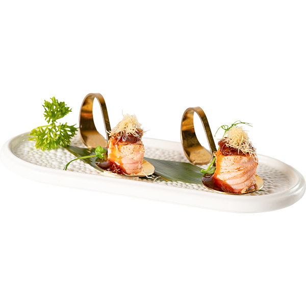 GUNKAN DE SALMÓN FLAMBEADO (2U)