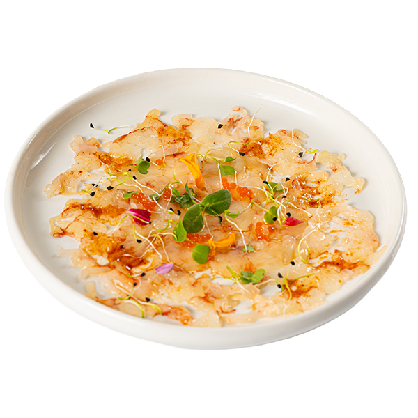 CARPACCIO GAMBAS ROJAS