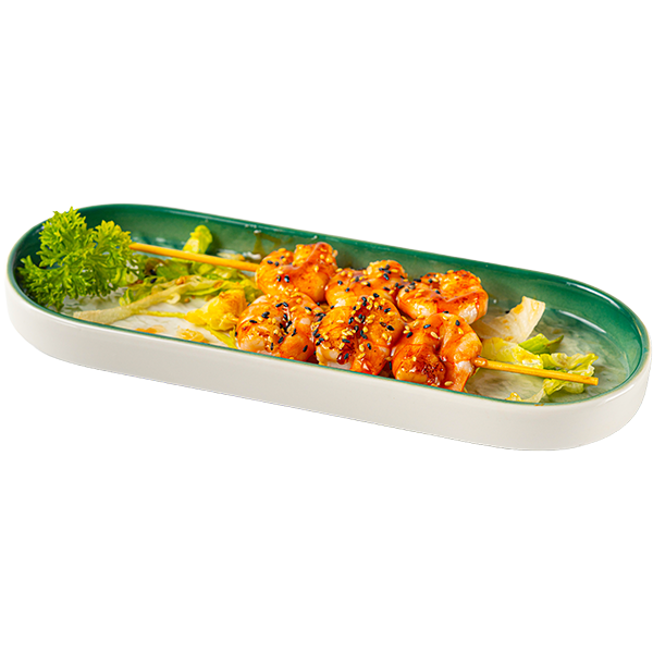 KUSHIYAKI DE GAMBA A LA PLANCHA